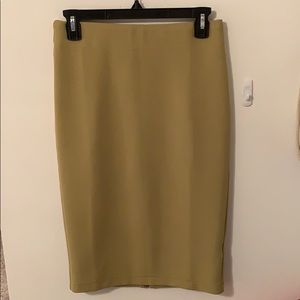 Olive Green Pencil Skirt